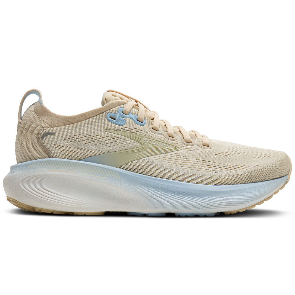 Women's Brooks Adrenaline GTS 25, Sand/Coconut/Skyway, 5.5 B Medium