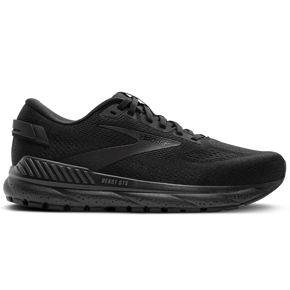 Mens Brooks Beast GTS 24, Black/Black/Ebony, 12.5 D Medium