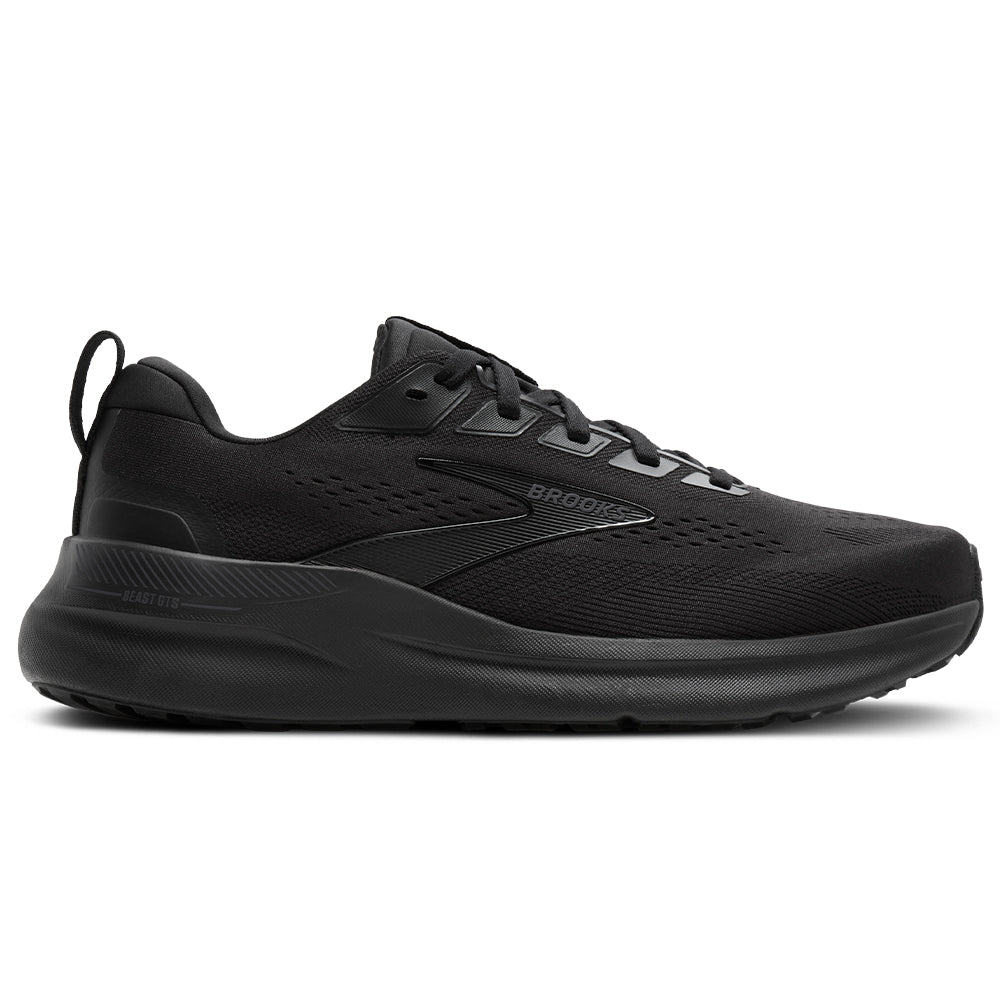 Men's Brooks Beast GTS 26, Black/Black/Grey, 10 2E Wide