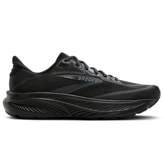 Men's Brooks Ghost 18, Black/Black/Ebony, 11 D Medium