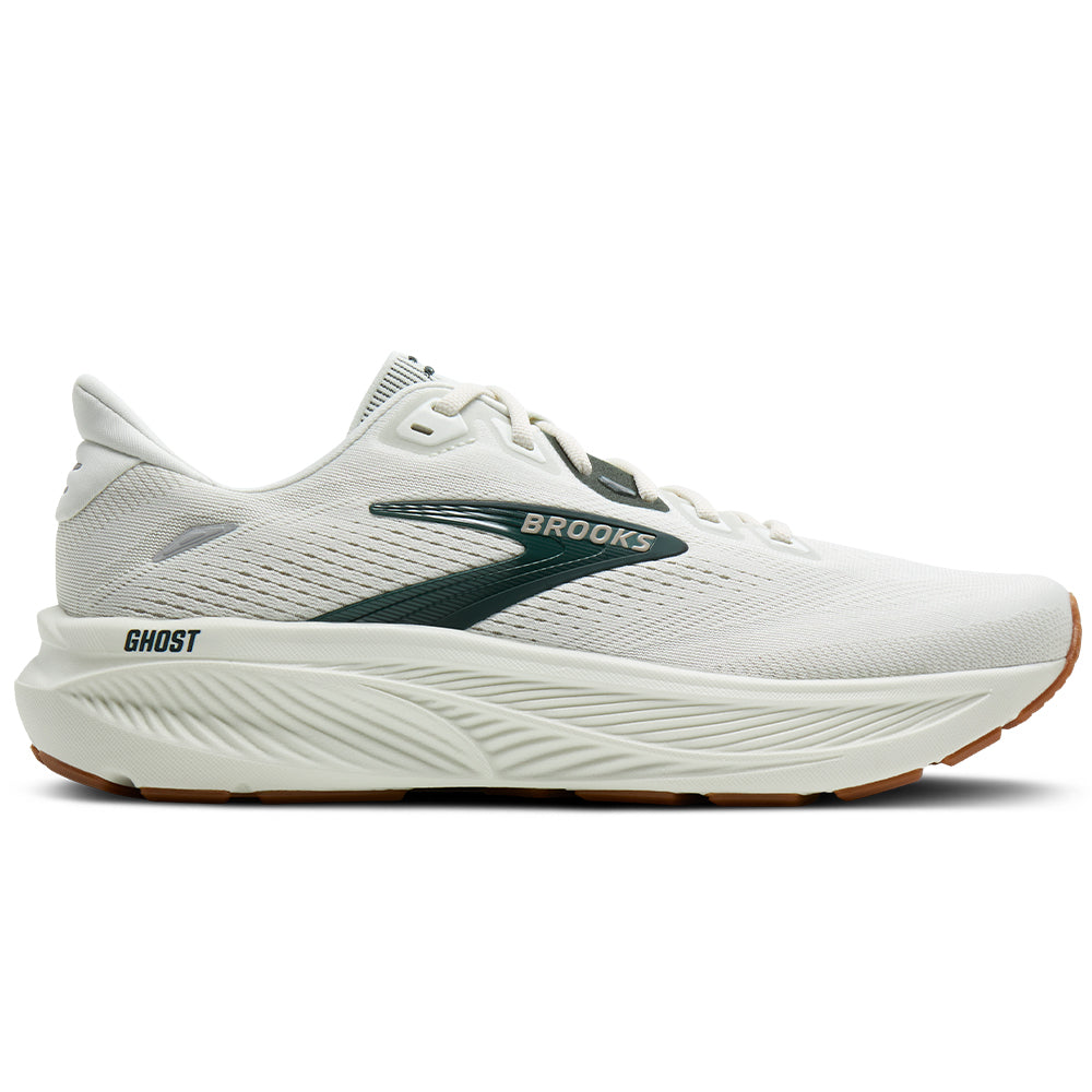Men's Brooks Ghost 18, Grey/Spruce/Tan, 12 D Medium