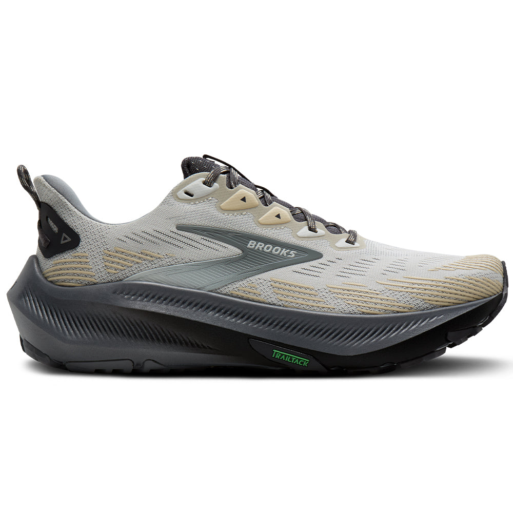 Men's Brooks Ghost Trail, Gray/Gray/Bleached Sand, 8.5 D Medium