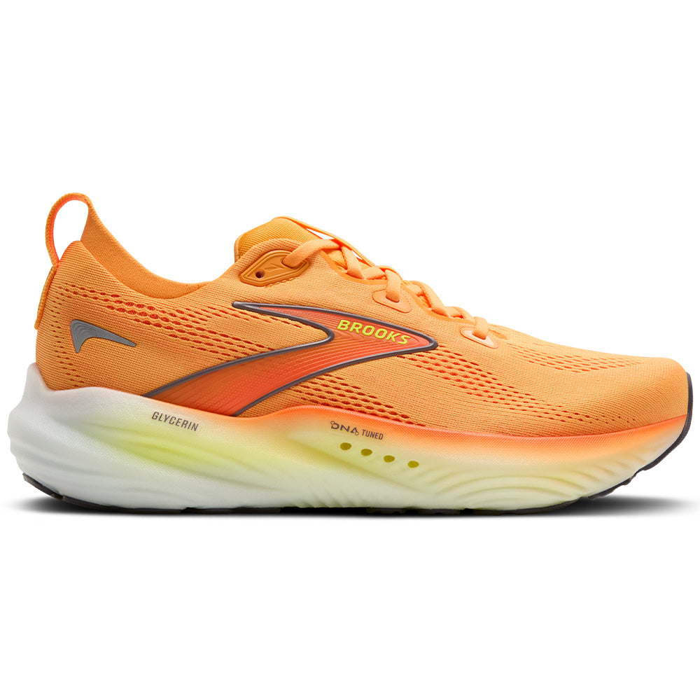 Men's Brooks Glycerin 22, Orange/Nightlife/White, 12.5 D Medium
