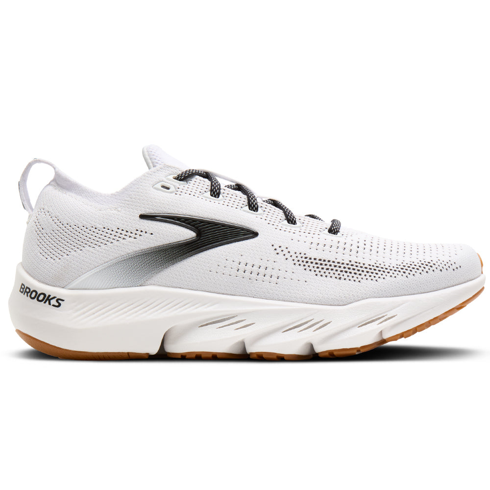 Men's Brooks Glycerin Flex, White/Black/Gum, 10.5 D Medium