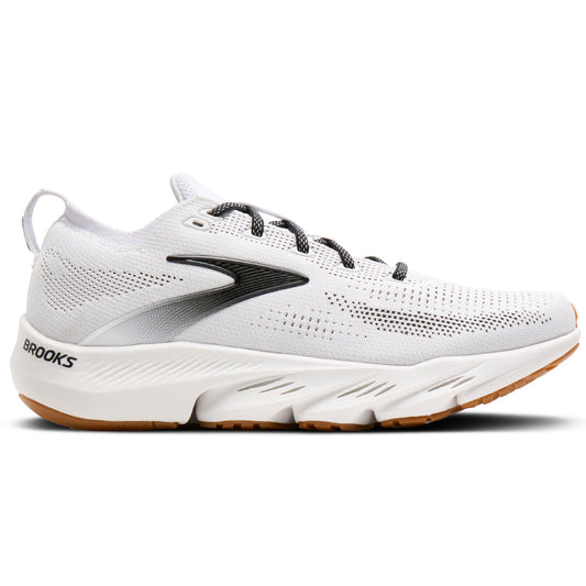 Men's Brooks Glycerin Flex, White/Black/Gum, 10.5 D Medium
