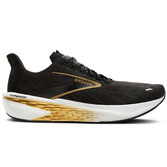 Men's Brooks Hyperion 2, Black/Gold/Pink, 12 D Medium