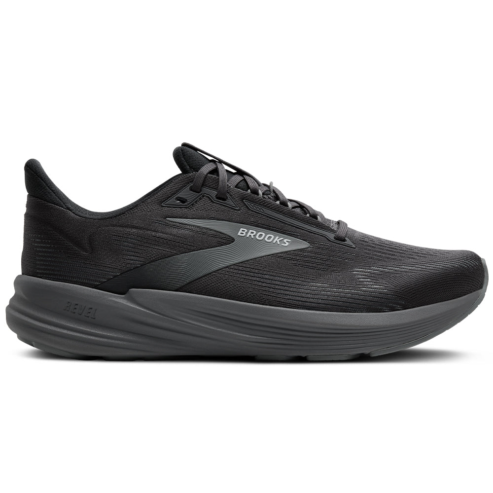Men's Brooks Revel 8, Primer/Blackened Pearl, 7 2E Wide