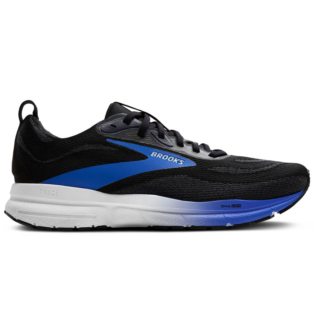 Men's Brooks Trace 4, Black/Cobalt/Limpet, 8.5 D Medium