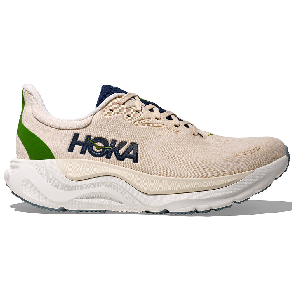Men's Hoka Arahi 8, Alabaster/Birch, 9 D Medium