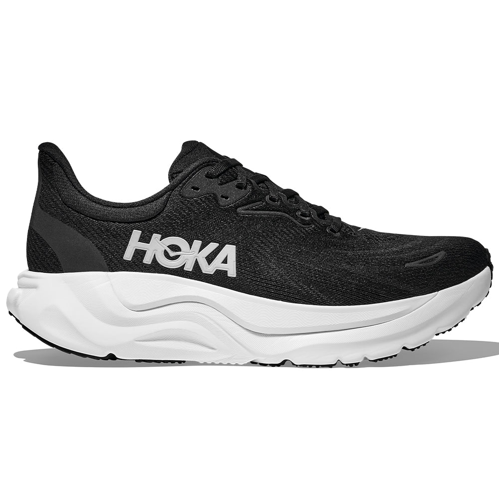 Men's Hoka Arahi 8, Black/White, 11.5 D Medium
