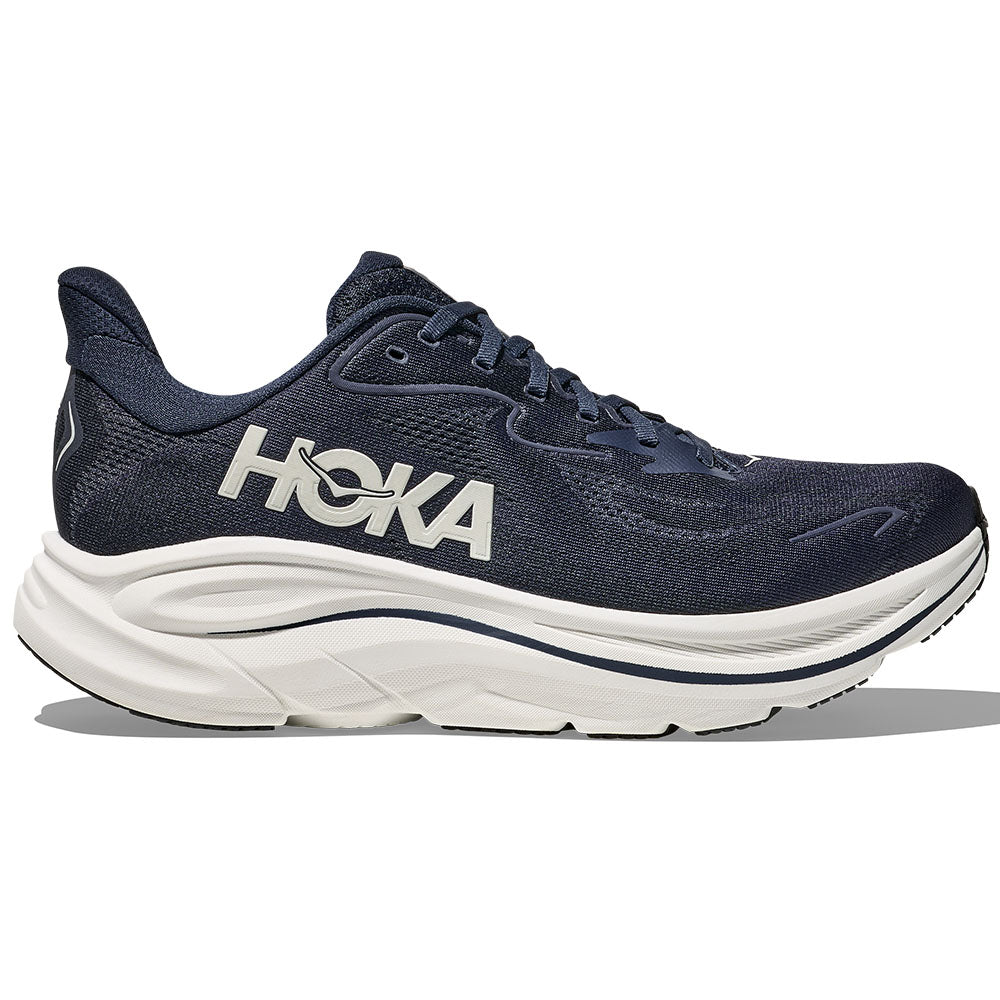 Men's Hoka Clifton 10, Navy/White, 9.5 D Medium