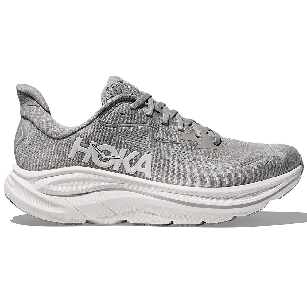 Men's Hoka Clifton 10, Stellar Grey/Stardust, 11 2E Wide