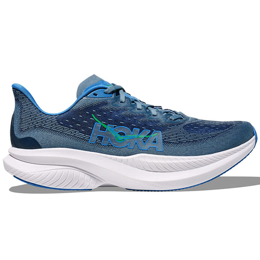 Men's Hoka Mach 6, Downpour/Thunder Cloud, 10.5 2E Wide