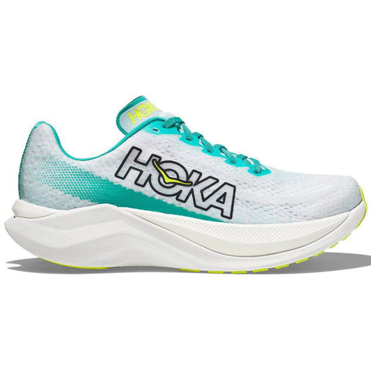 Men's Hoka Mach X, White/Blue Glass, 11 D Medium