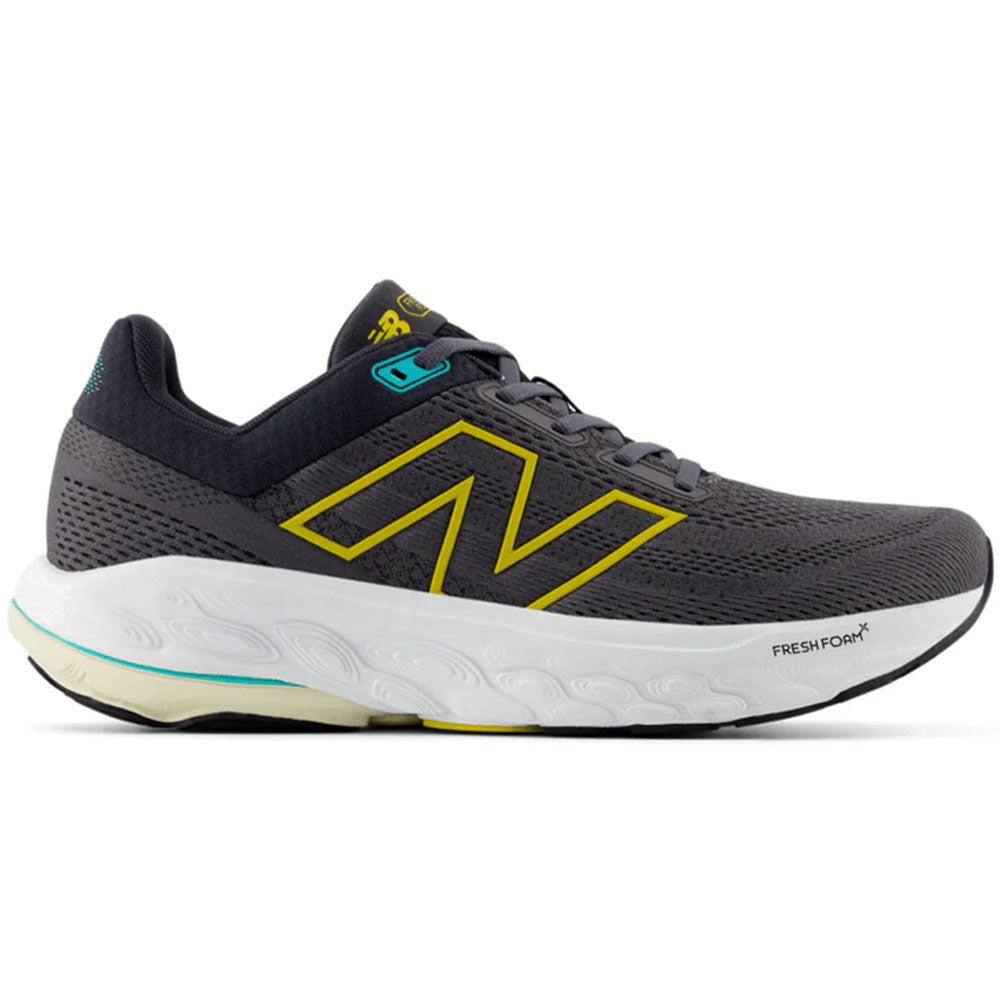 Men's New Balance Fresh Foam X 860v14, Magnet/Ginger Lemon/Cyber Jade, 7.5 2E Wide