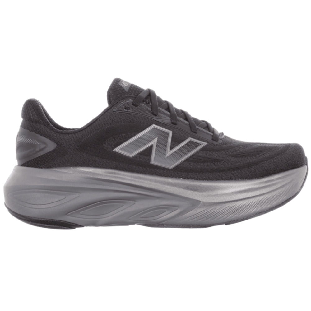 Men's New Balance Fresh Foam X More v6, Black/Castlerock/Black Metallic, 11 D Medium