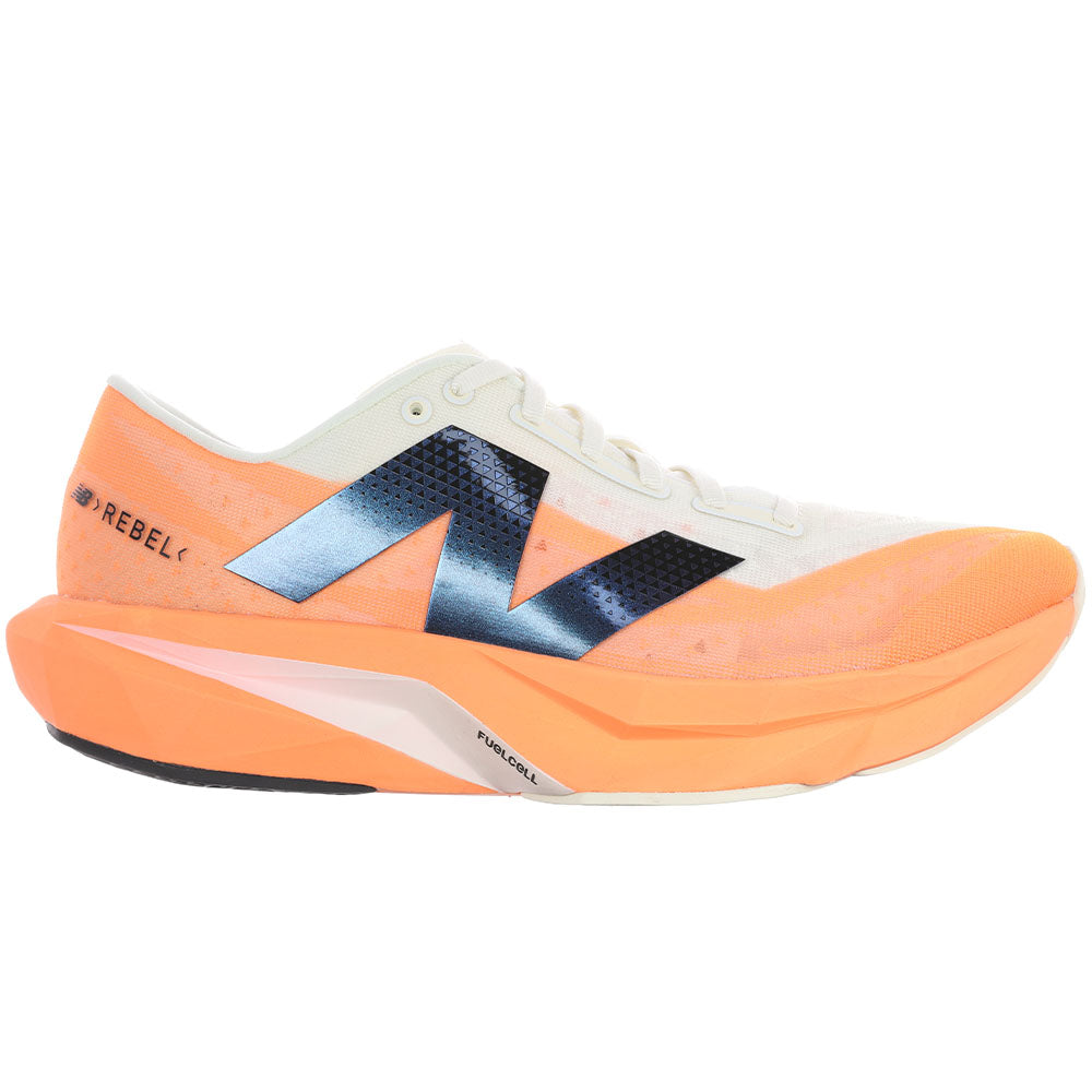 Men's New Balance FuelCell Rebel v4, Hot Mango/Angora/Black, 15 D Medium