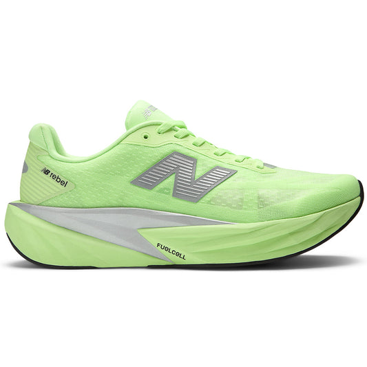 Men's New Balance FuelCell Rebel v5, Mint Flash/Lab Green/Silver Metallic, 12.5 2E Wide