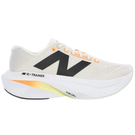 Men's New Balance FuelCell SuperComp Trainer v3, Angora/Hot Mango/Black, 11 D Medium