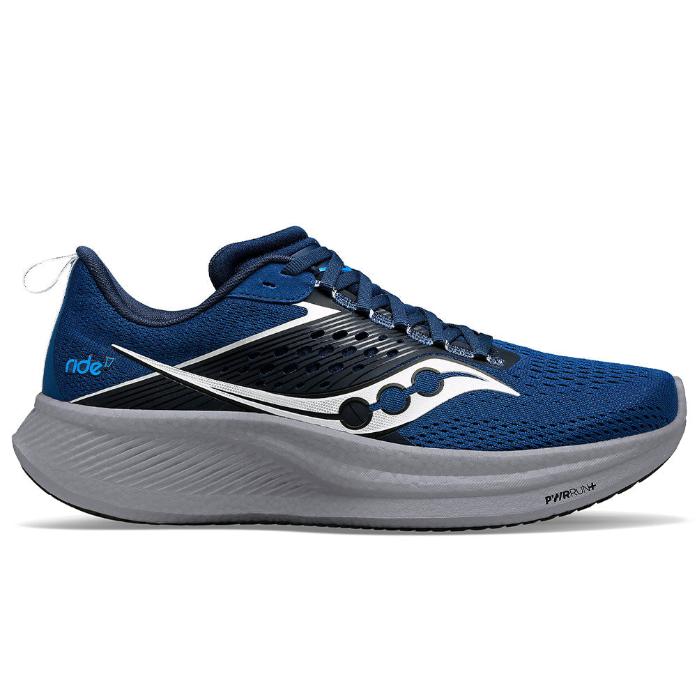 Men's Saucony Ride 17, Tide/Silver, 15 D Medium