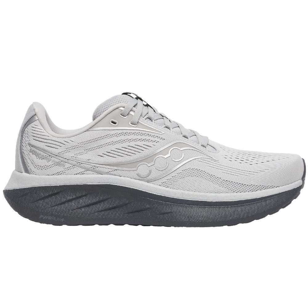 Mens Saucony Ride 18, Cloud/Shadow, 9 2E Wide