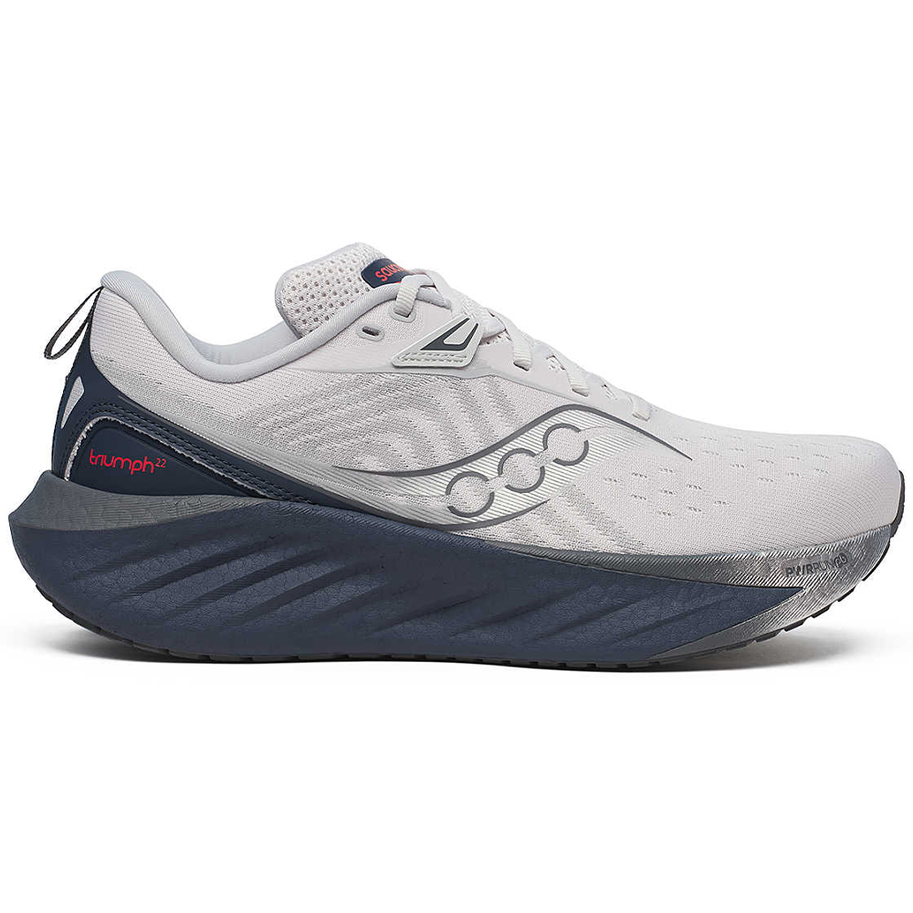 Men's Saucony Triumph 22, Cloud/Navy, 10 2E Wide