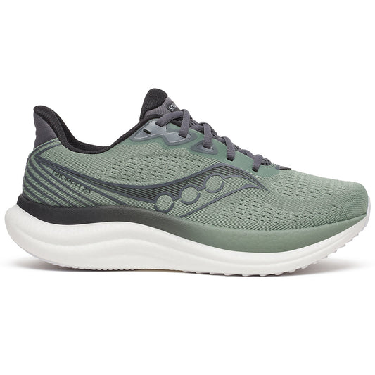 Men's Saucony Triumph 23, Iceburg/Carbon, 14 2E Wide