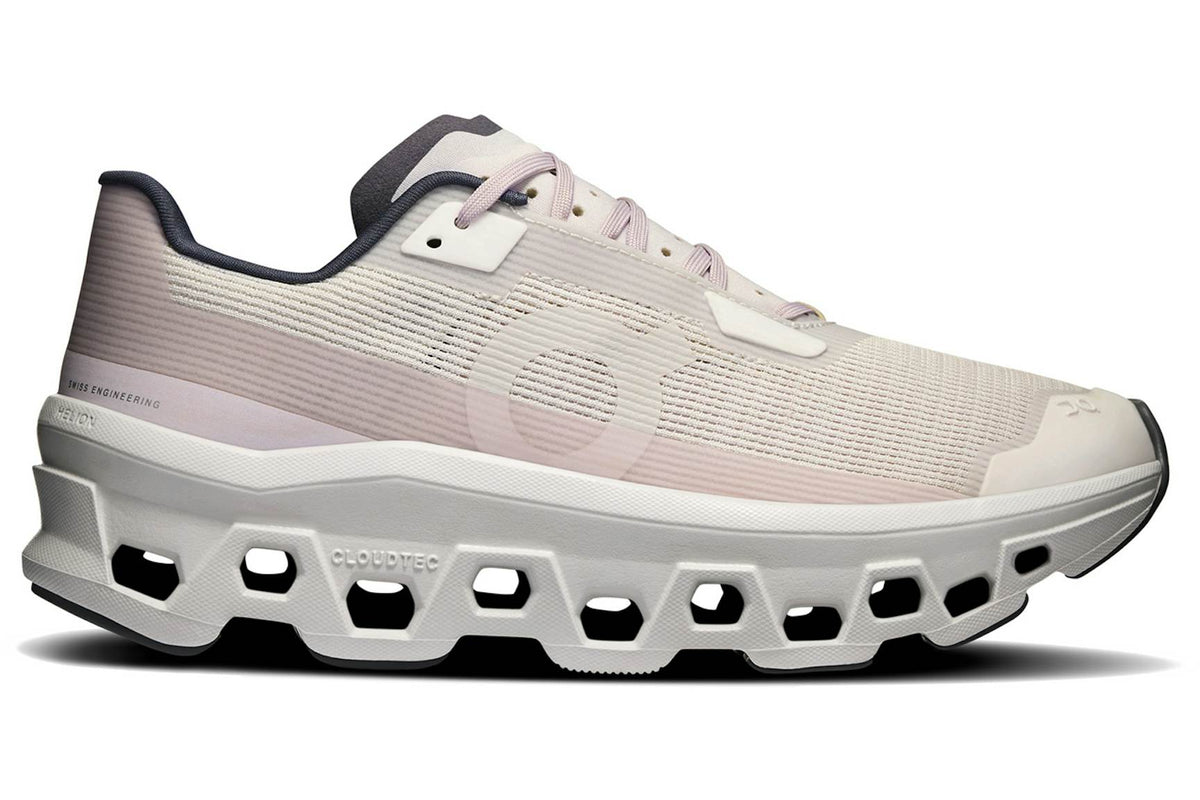 Women's On Cloudmonster Void, Ivory/Wolf, 10.5 B Medium