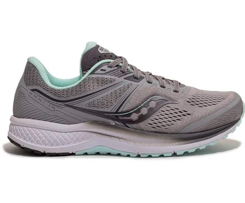 Womens Saucony Omni 19, Alloy/Sky, 12 B Medium