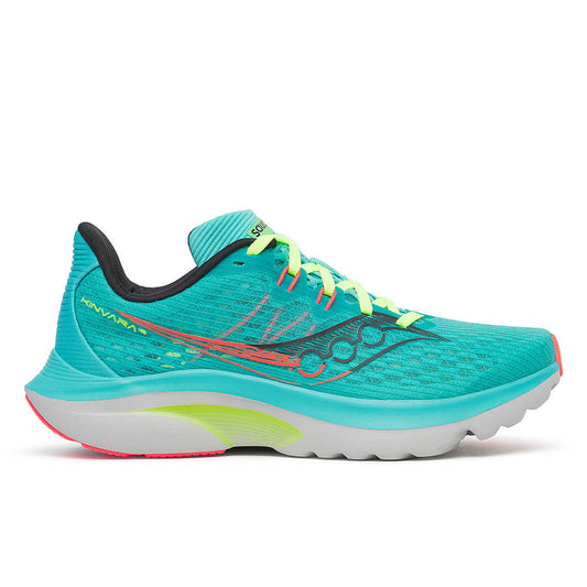 Women's Saucony Kinvara 16, Teal/Mutant, 10 B Medium