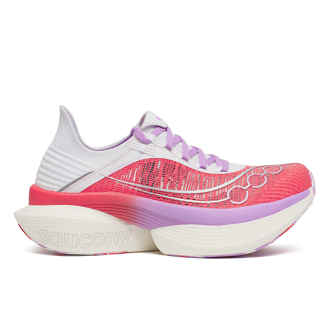 Men's Saucony Endorphin Elite 2, Coral/White, 12 D Medium
