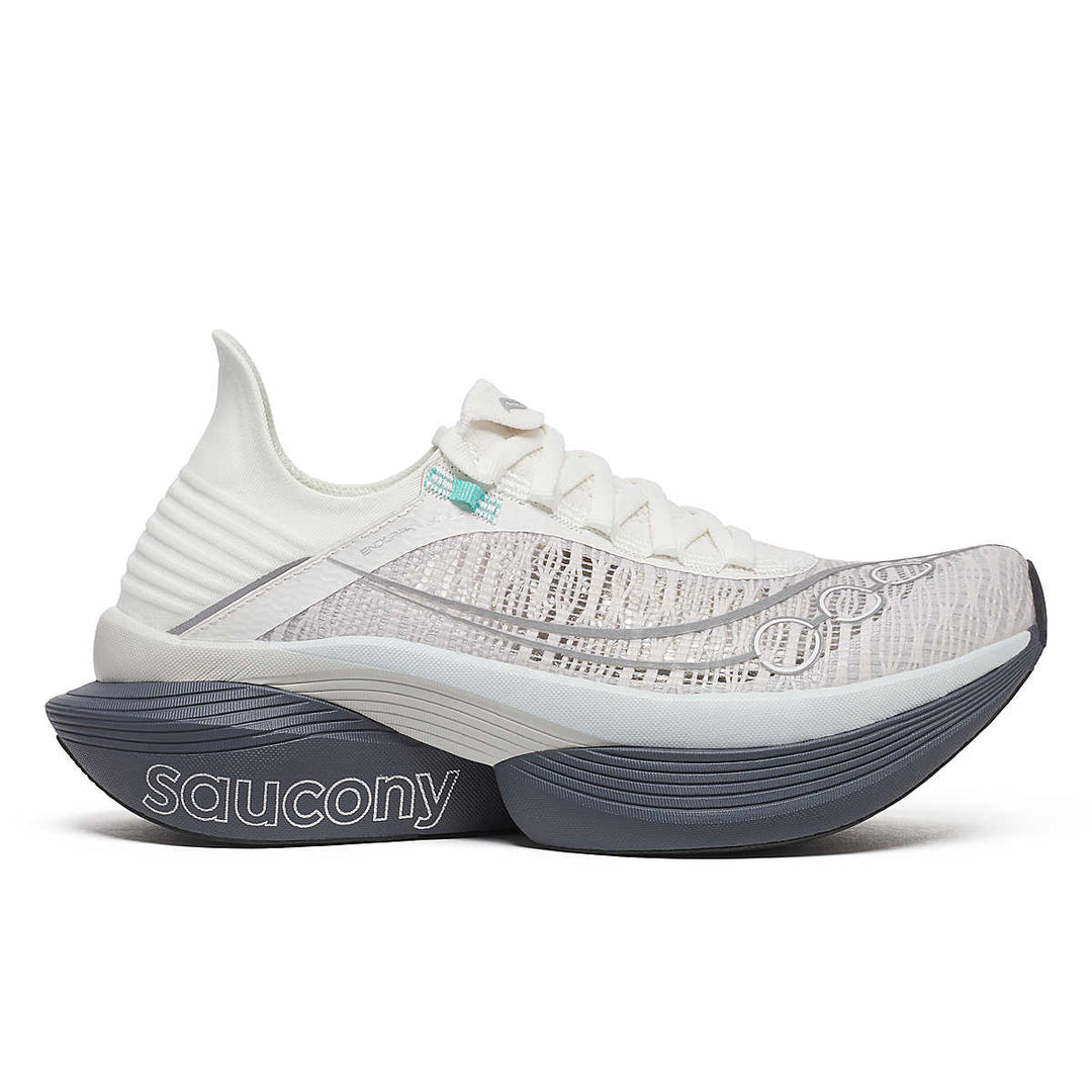 Women's Saucony Endorphin Elite 2, Fog/Cinder, 7.5 B Medium