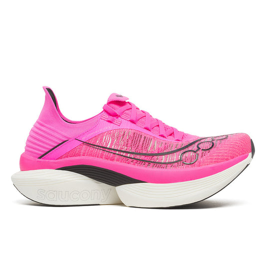 Women's Saucony Endorphin Elite 2, Shock/Black, 9 B Medium