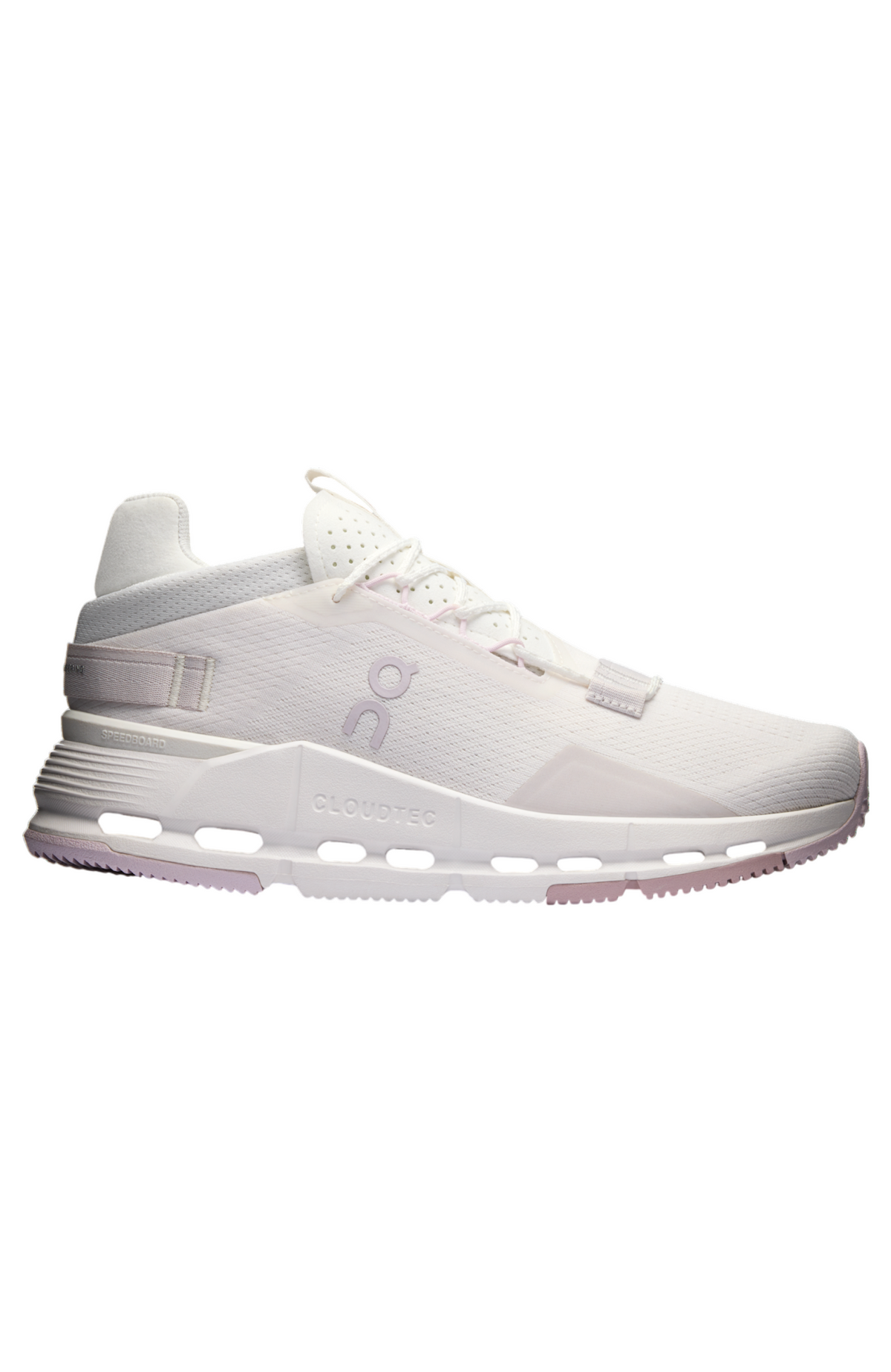 Womens On Cloudnova 2, White/Orchid, 10 B Medium