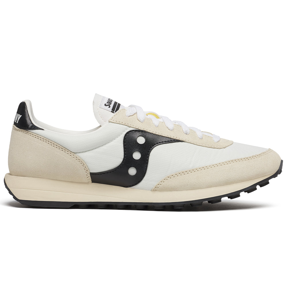 Mens Saucony Trainer 80, White/Black, 11.5 D