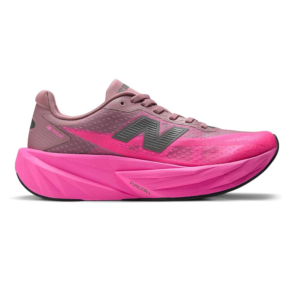 Women's New Balance FuelCell Rebel v5, Pinkheat/Rosewood, 6.5 D Wide