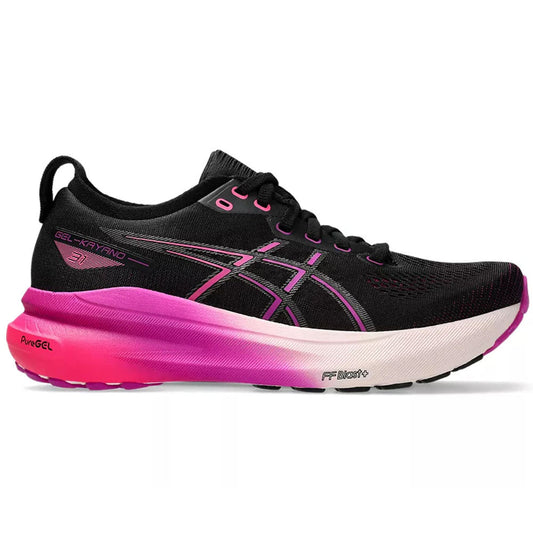 Womens Asics Gel-Kayano 31, Black/Bold Magenta, 6 D Wide