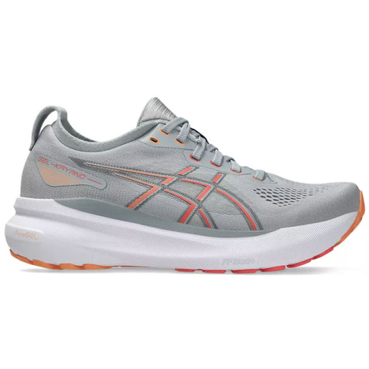 Women's Asics Gel-Kayano 31, Piedmont Grey/Papaya, 6.5 B Medium
