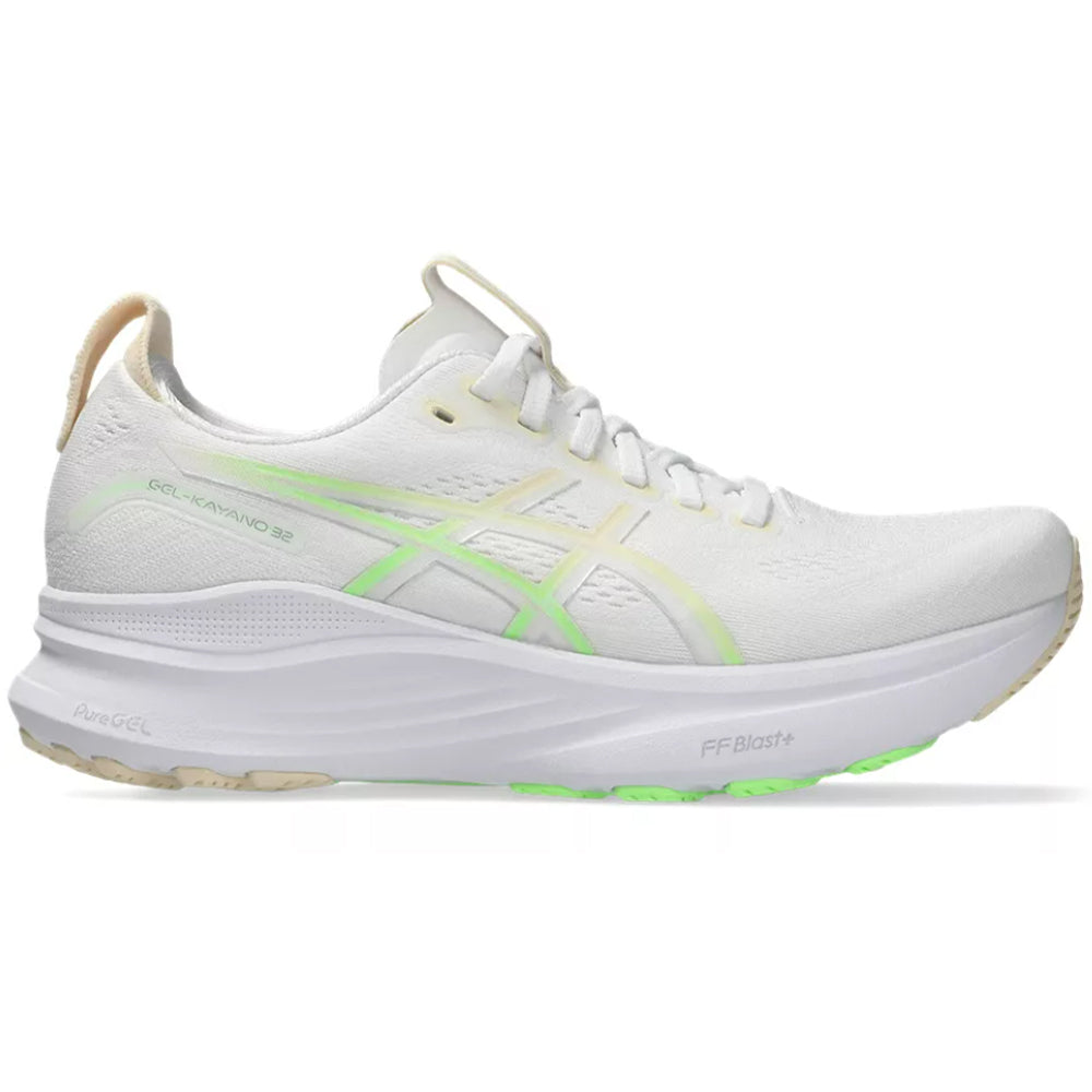Women's Asics Gel-Kayano 32, White/Seashell, 11 B Medium