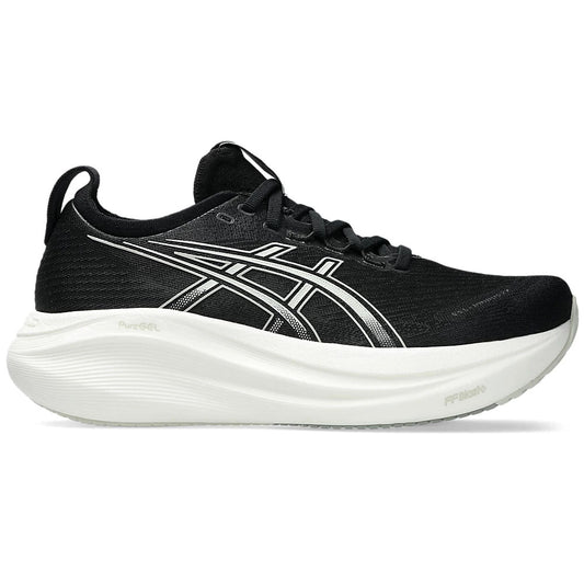 Women's Asics Gel-Nimbus 27, Black/Lake Grey, 12 B Medium