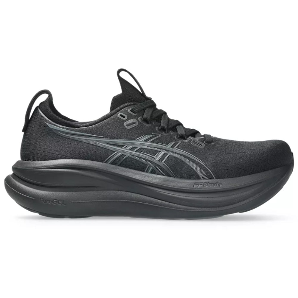 Women's Asics Gel-Nimbus 28, Black/Graphite Grey, 7 B Medium