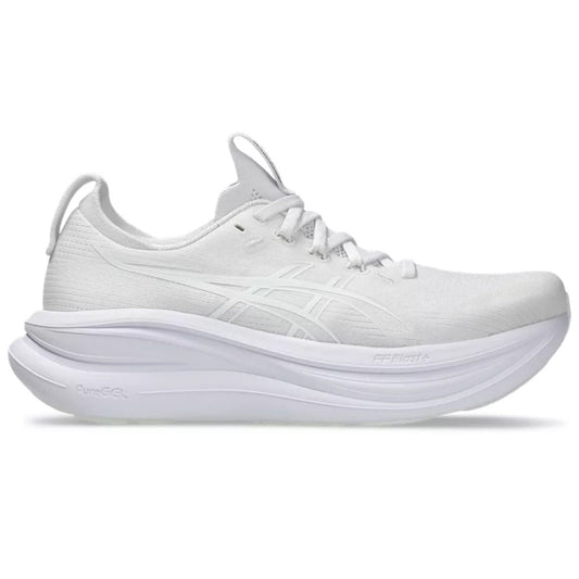Women's Asics Gel-Nimbus 28, White/White, 9 D Wide