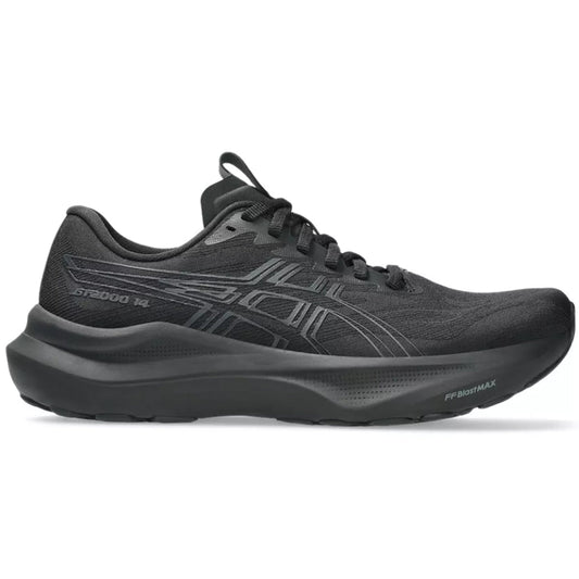 Womens Asics GT-2000 14, Black/Graphite Grey, 6.5 B Medium