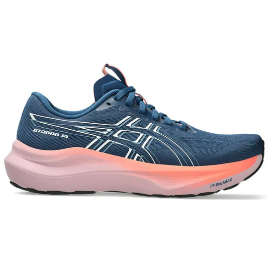 Women's Asics GT-2000 14, Twilight Blue/White, 7.5 B Medium