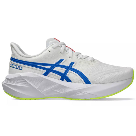 Women's Asics Novablast 5 ATC, White/Tuna Blue, 7 B Medium