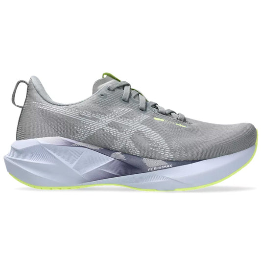 Women's Asics Novablast 5, Gravel/Blue Fade, 6 B Medium