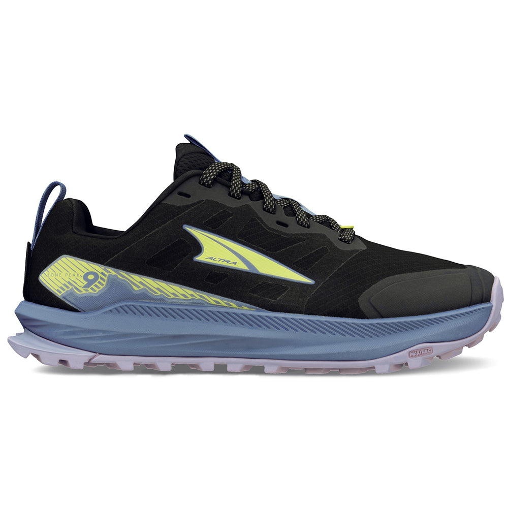 Women's Altra Lone Peak 9, Black/Blue, 6 B Medium