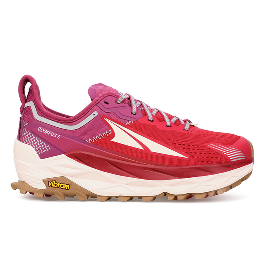 Women's Altra Olympus 5, Raspberry, 6 B Medium