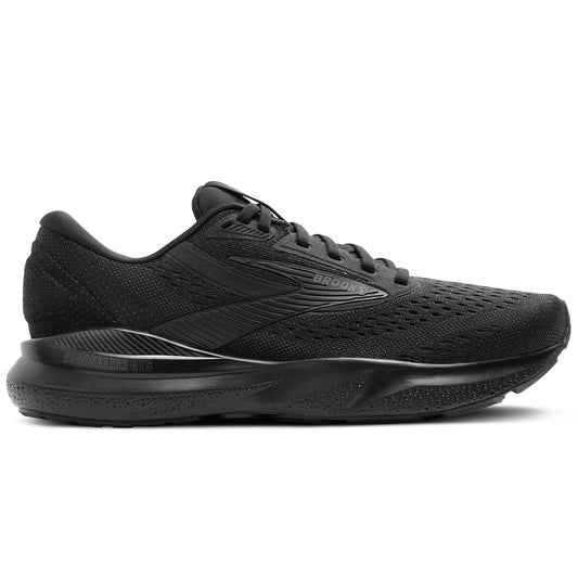 Women's Brooks Adrenaline GTS 24, Black/Black/Ebony, 6.5 B Medium
