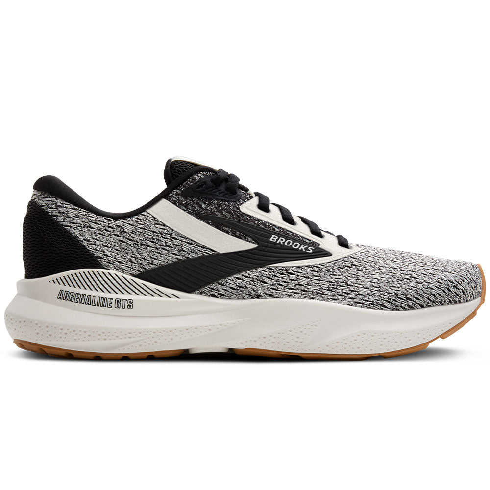 Womens Brooks Adrenaline GTS 24, Coconut/Black/Biscuit, 11.5 B Medium
